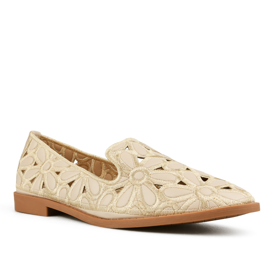 дамски обувки еко кожа бежови 1