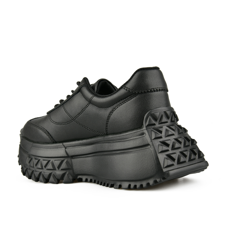adidași damă piele naturală negru 3