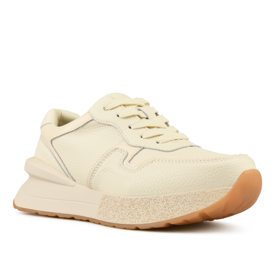 γυναικεία παπούτσια φυσικό δέρμα μπεζ 2