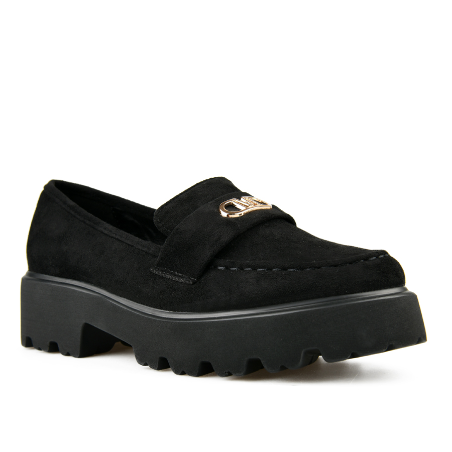 γυναικεία παπούτσια ύφασμα μαύρο 2