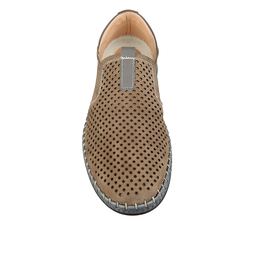 ανδρικά παπούτσια φυσικό δέρμα μπεζ 1