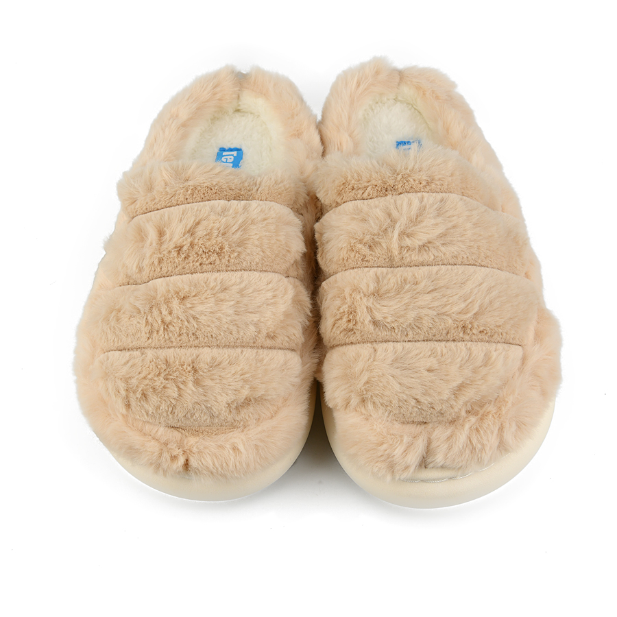 дамски пантофи текстил бежови 1