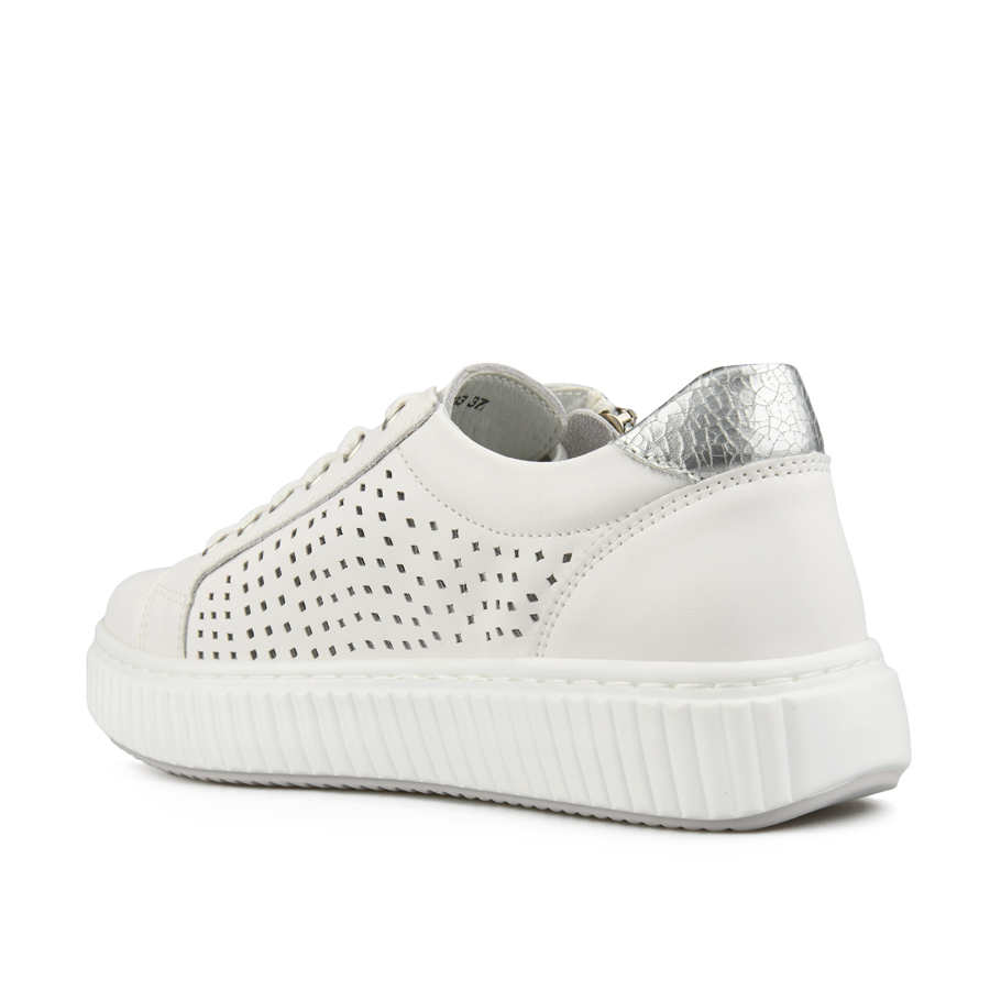 дамски обувки естествена кожа бели 3