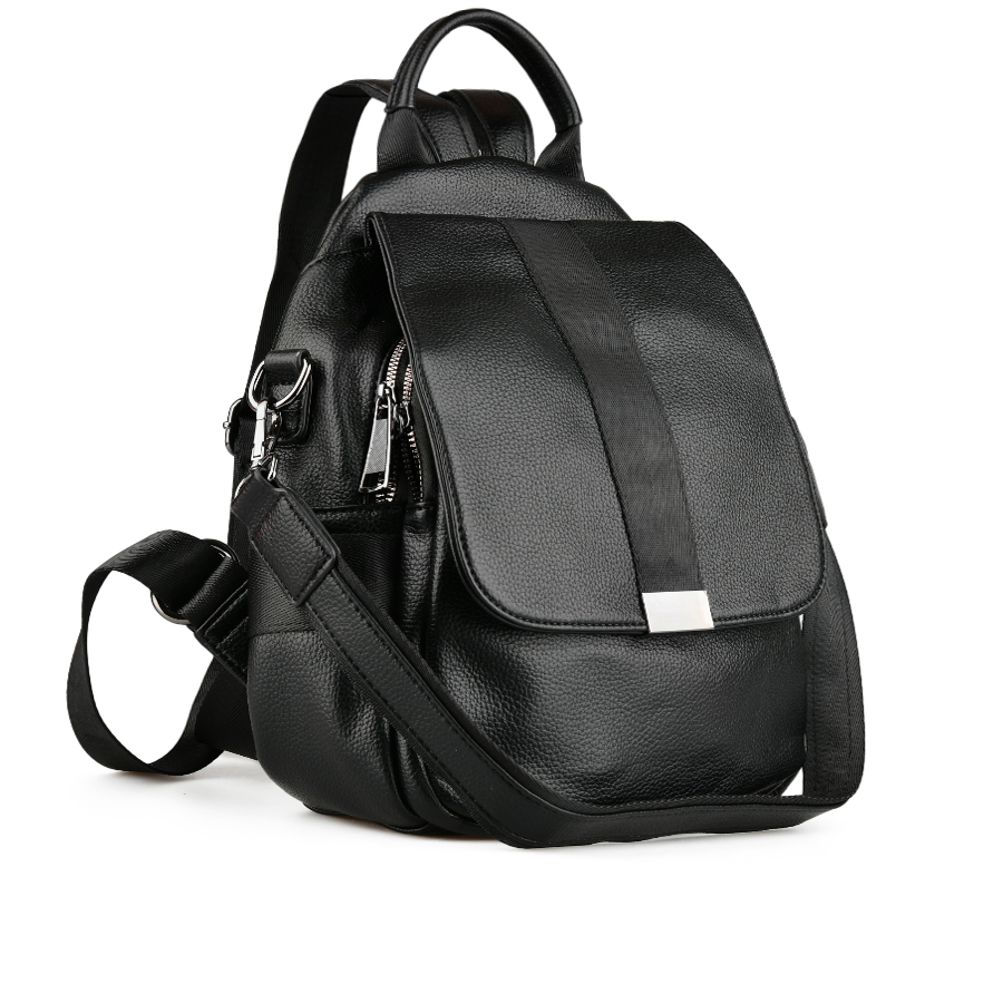 rucsac damă piele ecologică negru 0