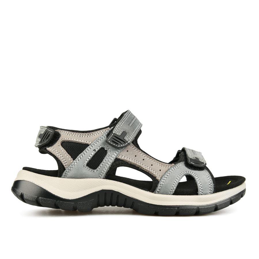 дамски сандали естествена кожа/текстил светло сини 0