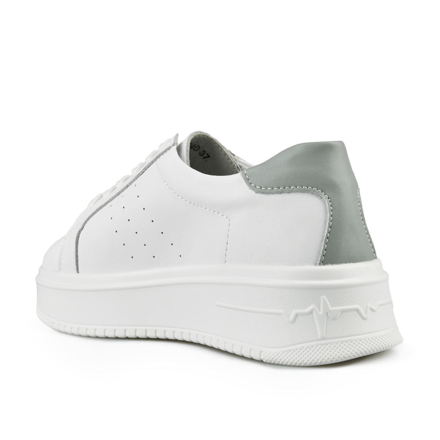 γυναικεία παπούτσια φυσικό δέρμα λευκά 3