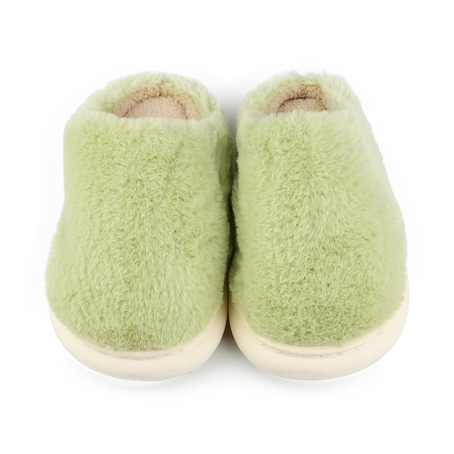 дамски пантофи текстил зелени 1