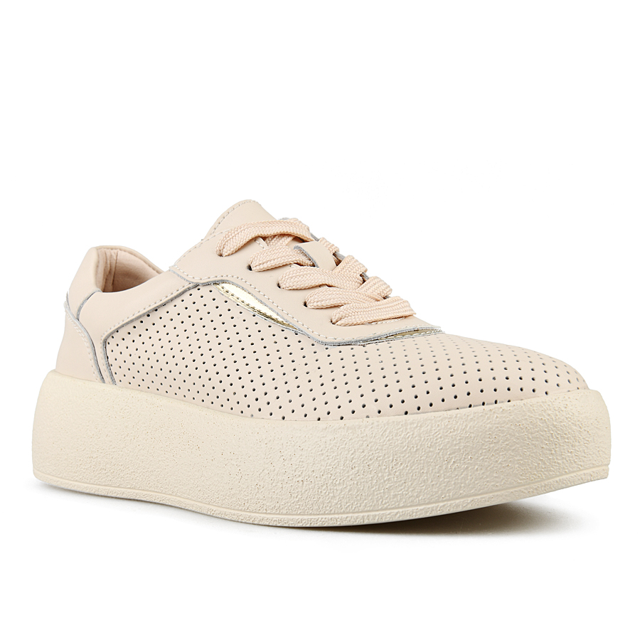 γυναικεία παπούτσια φυσικό δέρμα μπεζ 1