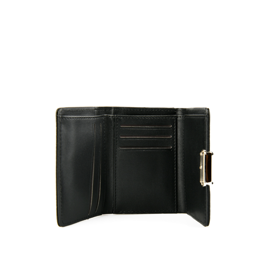 γυναικείο πορτοφόλι οικολογικό δέρμα μαύρο 3