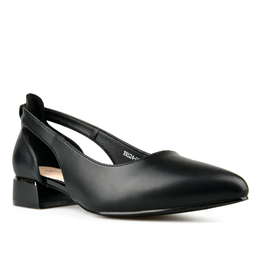 γυναικεία παπούτσια οικολογικό δέρμα μαύρο 1