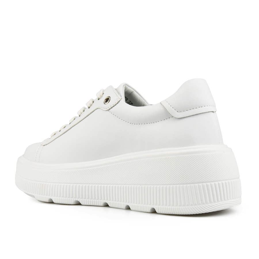 γυναικεία παπούτσια φυσικό δέρμα λευκά 3