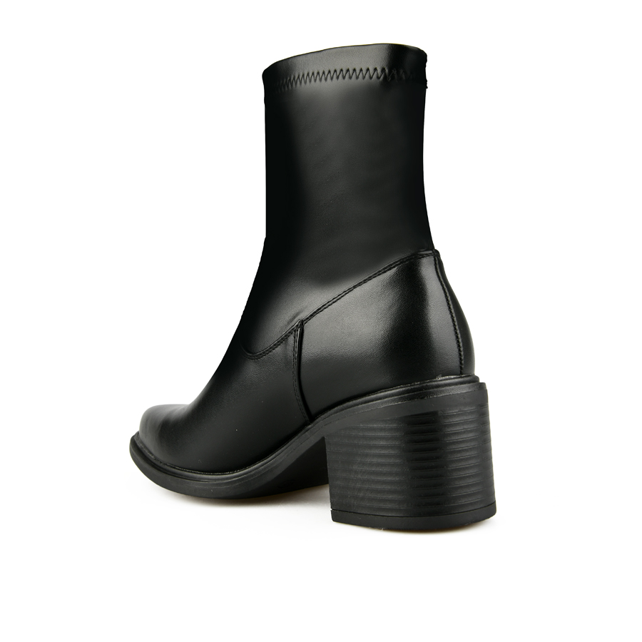 botine damă piele ecologică negru 3