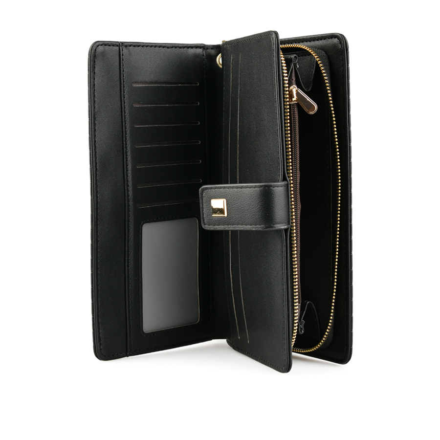 portofel damă piele ecologică negru 2