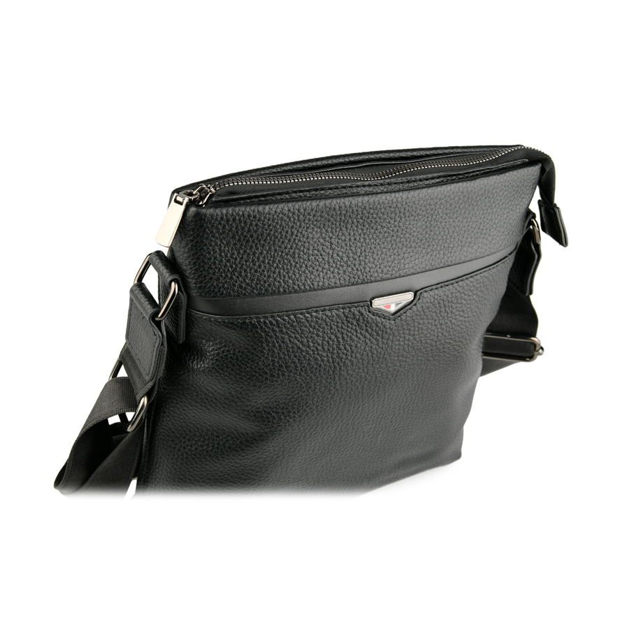 geantă bărbați piele naturală negru 2