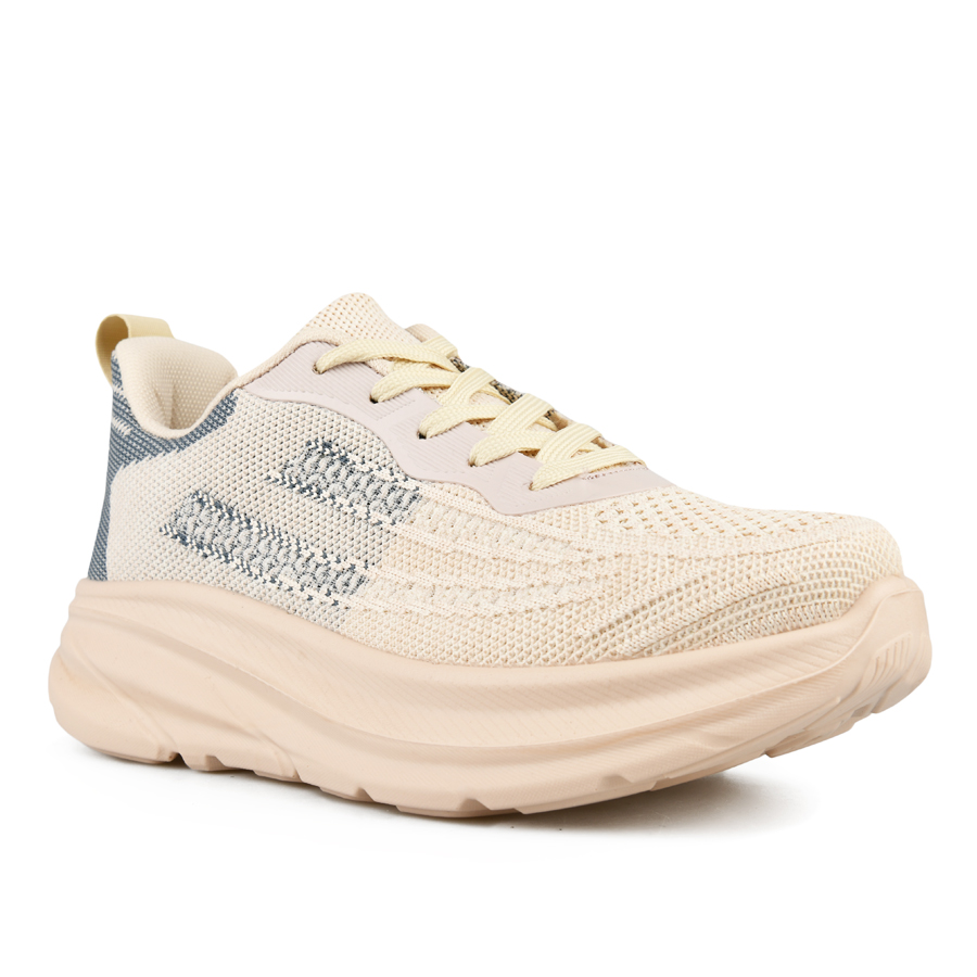 дамски кецове текстил бежови 2