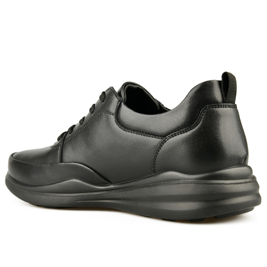 ανδρικά παπούτσια φυσικό δέρμα μαύρο 3