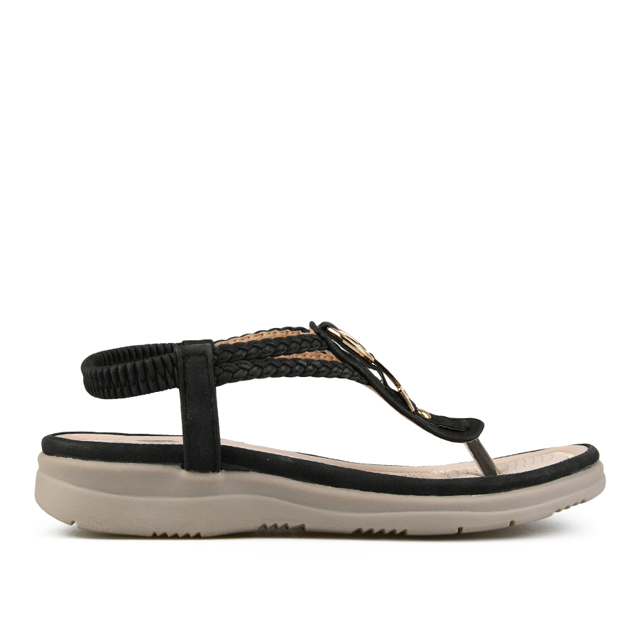 γυναικεία σανδάλια οικολογικό δέρμα μαύρο 0