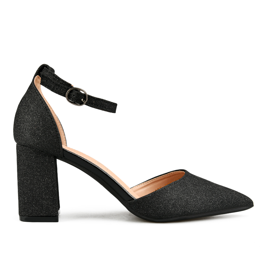 дамски сандали текстил черни 0