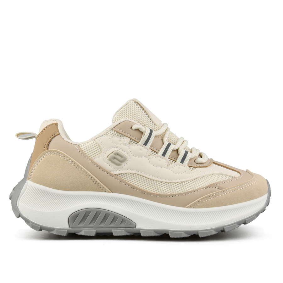 adidași damă piele ecologică/textil bej 0