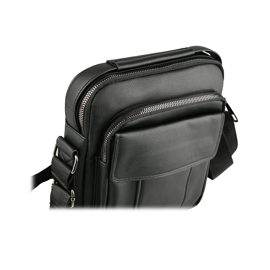 geantă bărbați piele ecologică negru 2