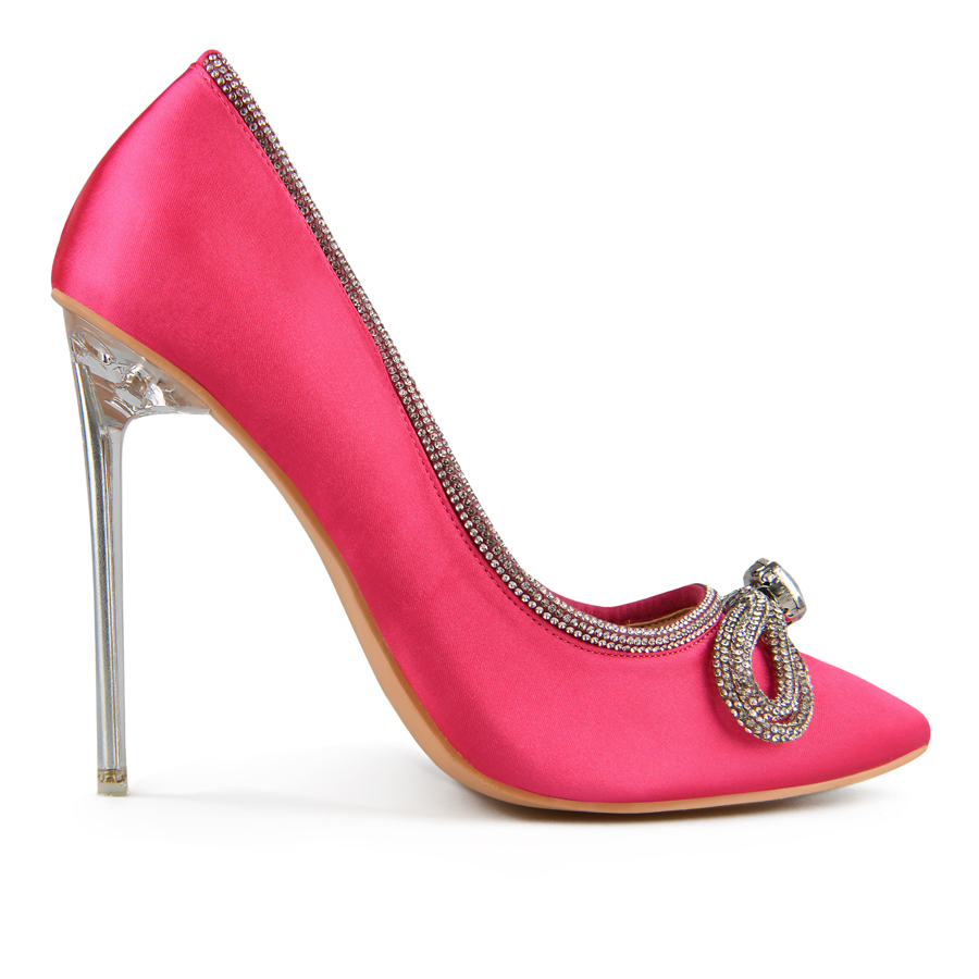 pantofi damă textil roz închis 0