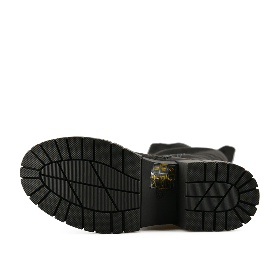 cizme damă textil negru 4