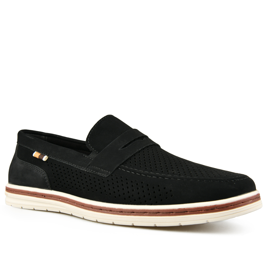 ανδρικά παπούτσια οικολογικό δέρμα μαύρο 2