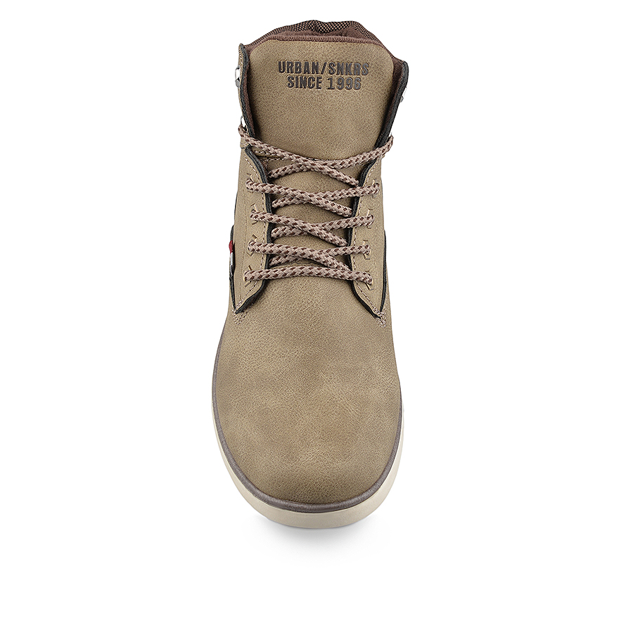 ανδρικά μποτάκια οικολογικό δέρμα μπεζ 2