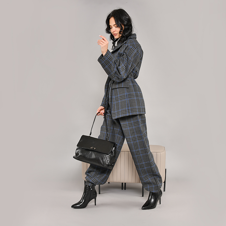 дамски боти еко кожа черни 5