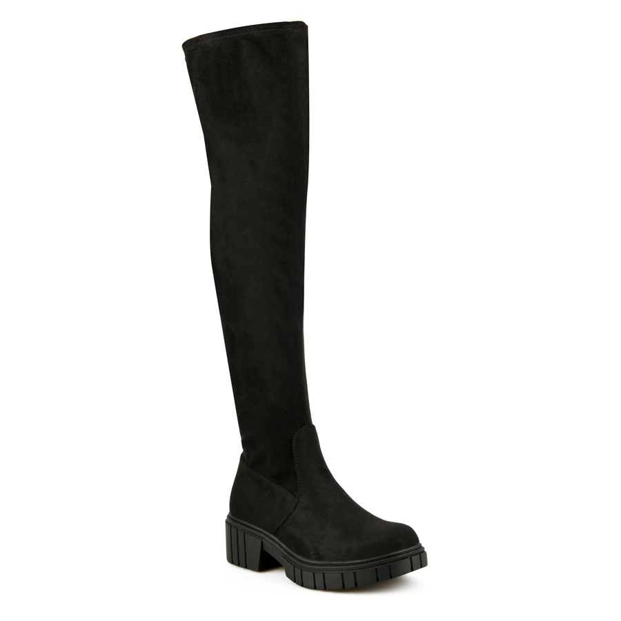 cizme damă textil negru 1