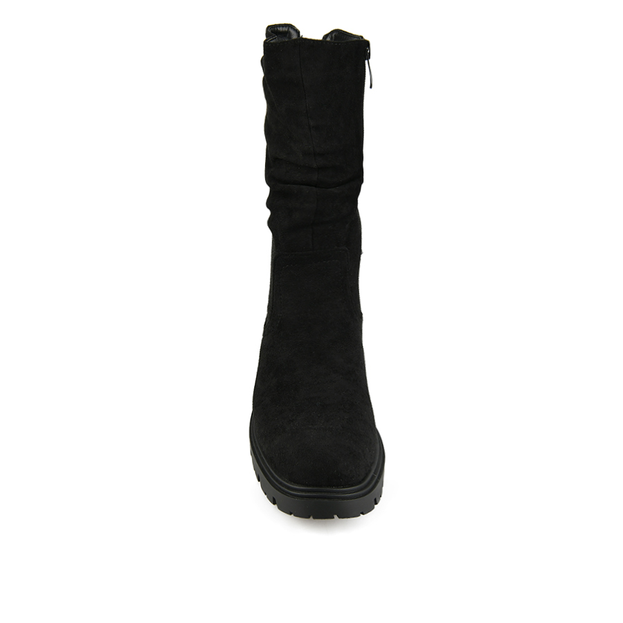 botine damă textil negru 3
