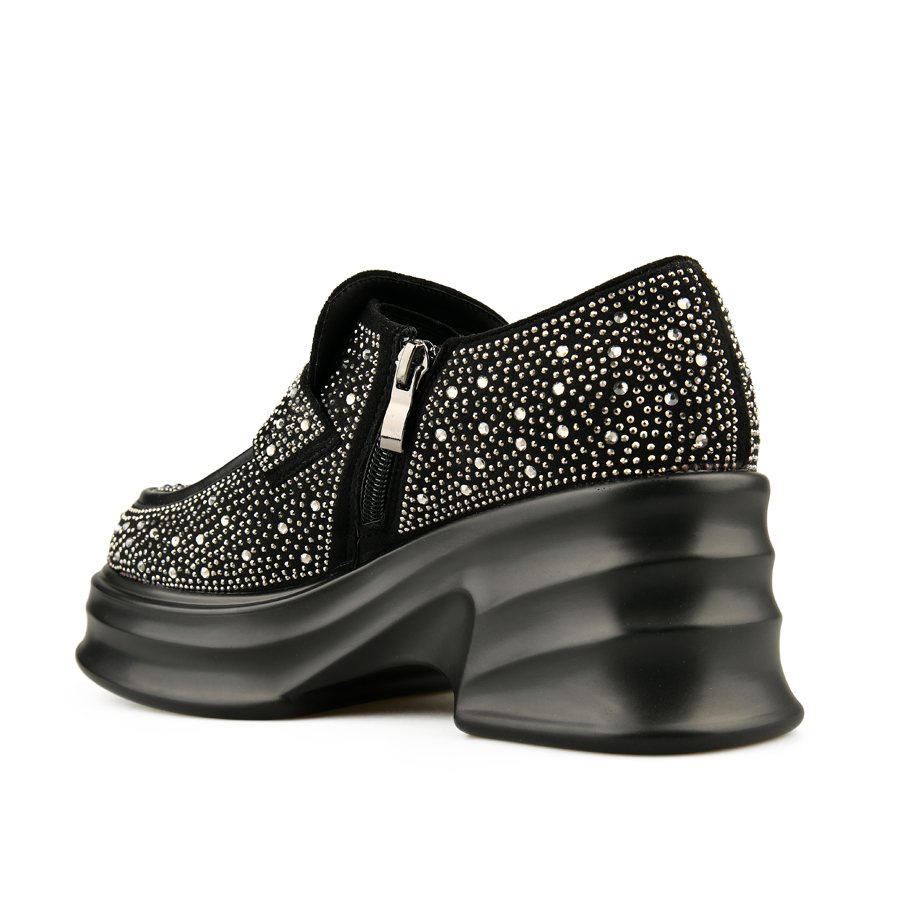 γυναικεία παπούτσια οικολογικό δέρμα μαύρο 3