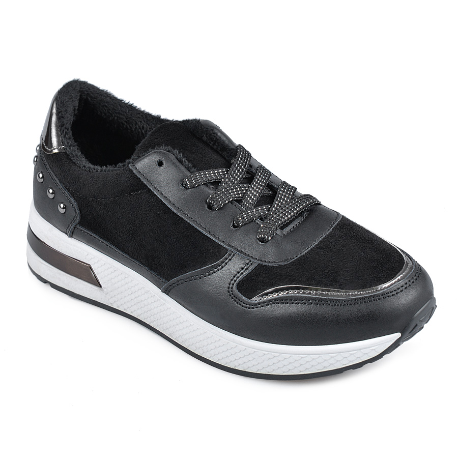 pantofi damă piele ecologică negru 1