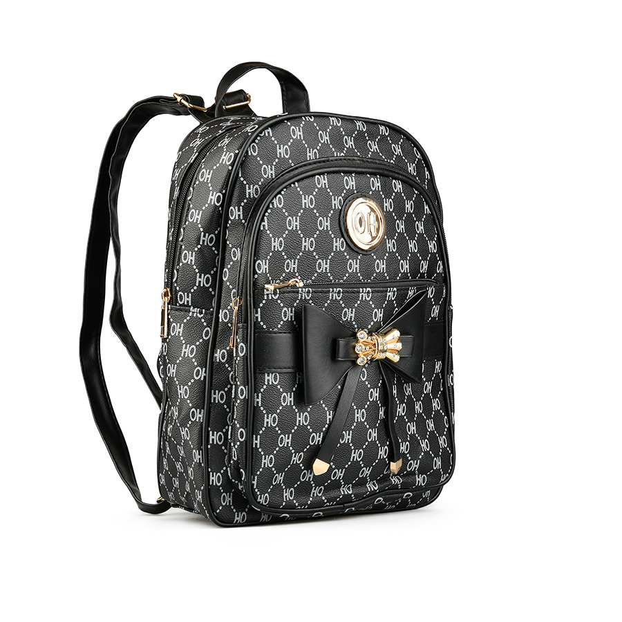 rucsac damă piele ecologică negru 6