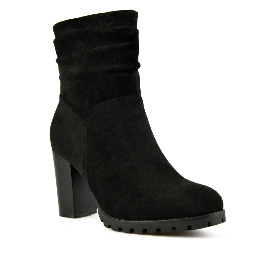 botine damă textil negru 1