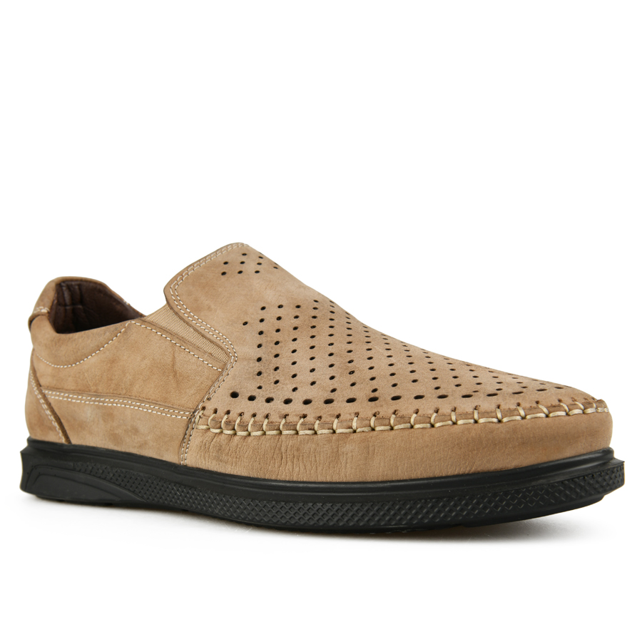 мъжки обувки естествена кожа бежови 2