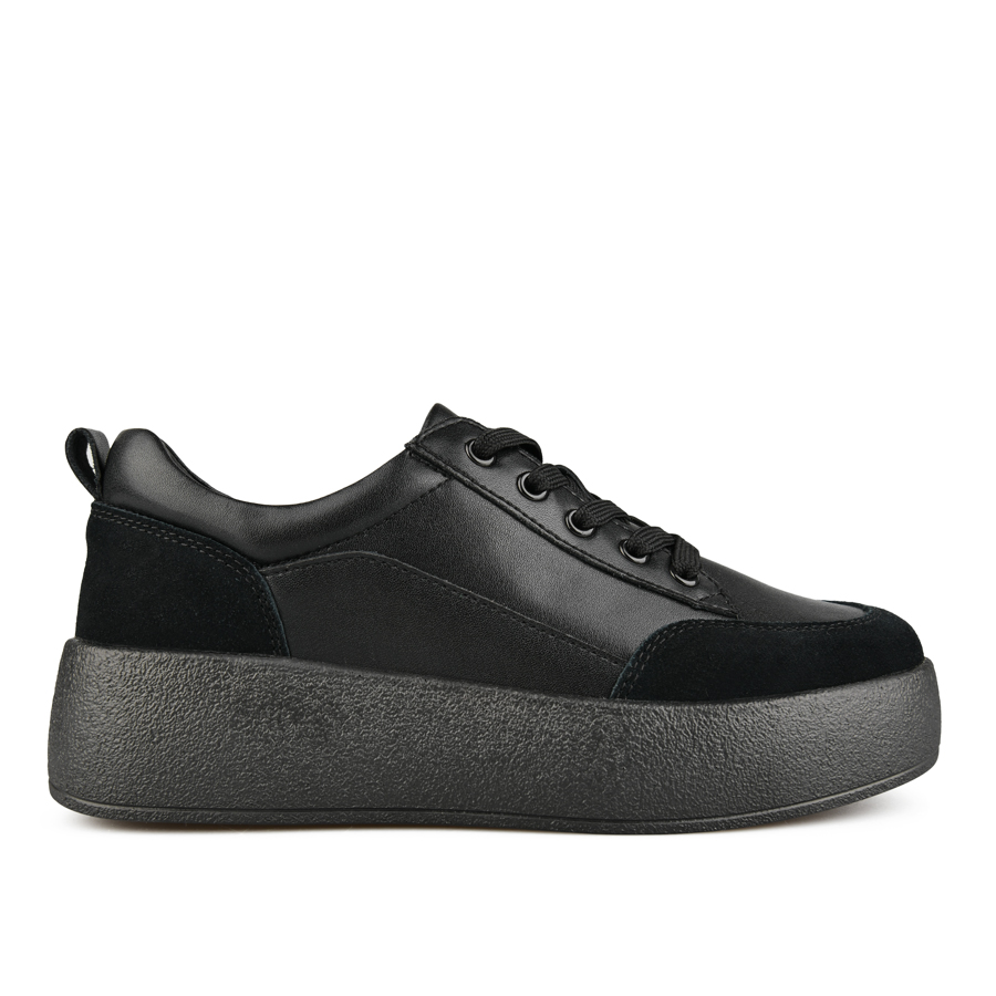 γυναικεία παπούτσια φυσικό δέρμα μαύρο 0