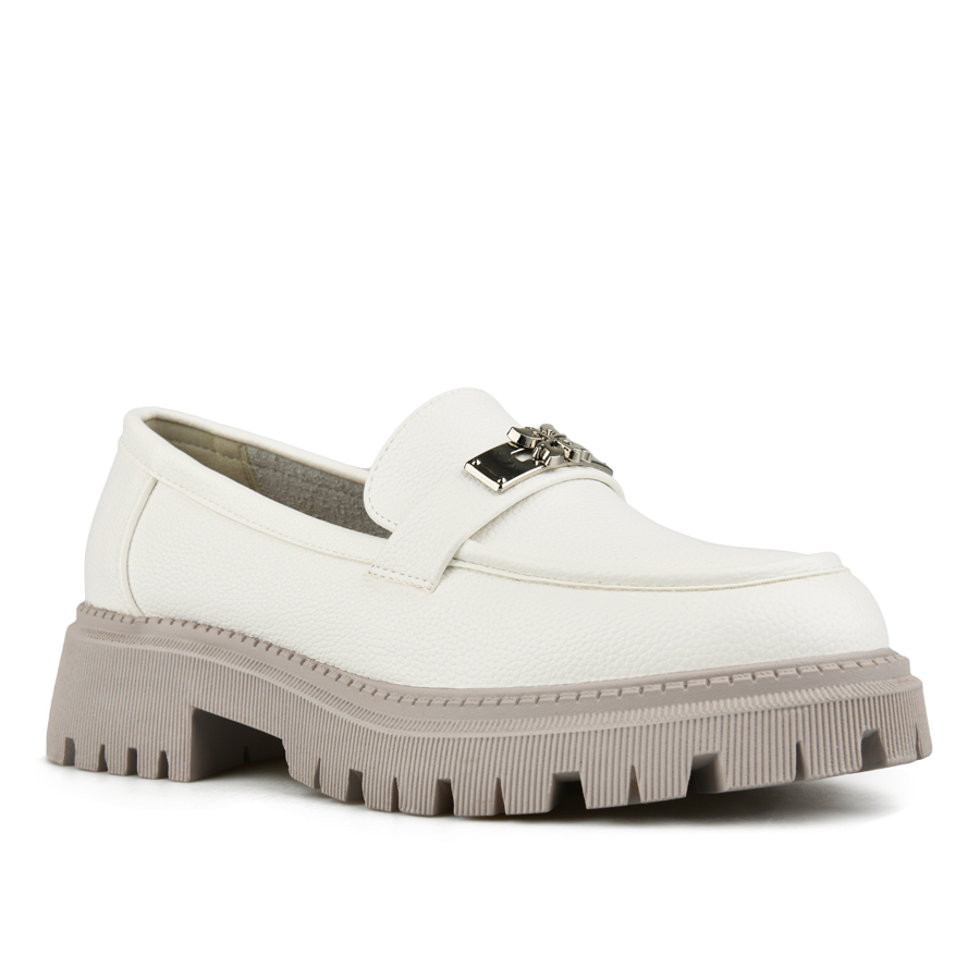 γυναικεία παπούτσια οικολογικό δέρμα λευκά 2