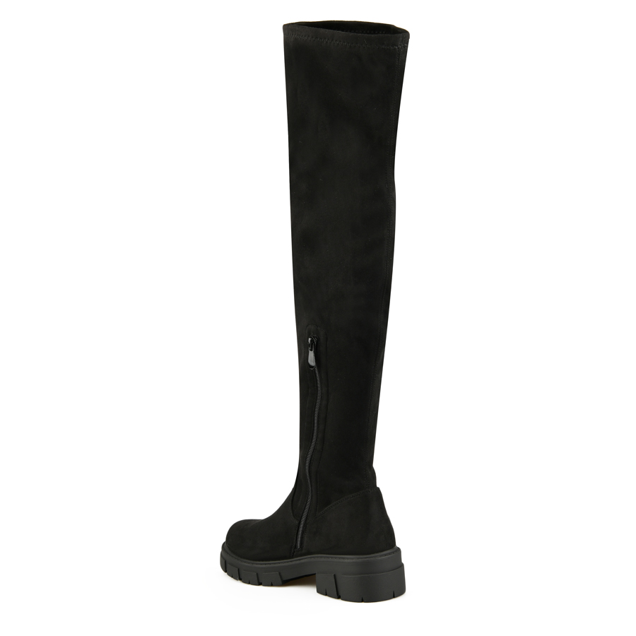 cizme damă textil negru 3