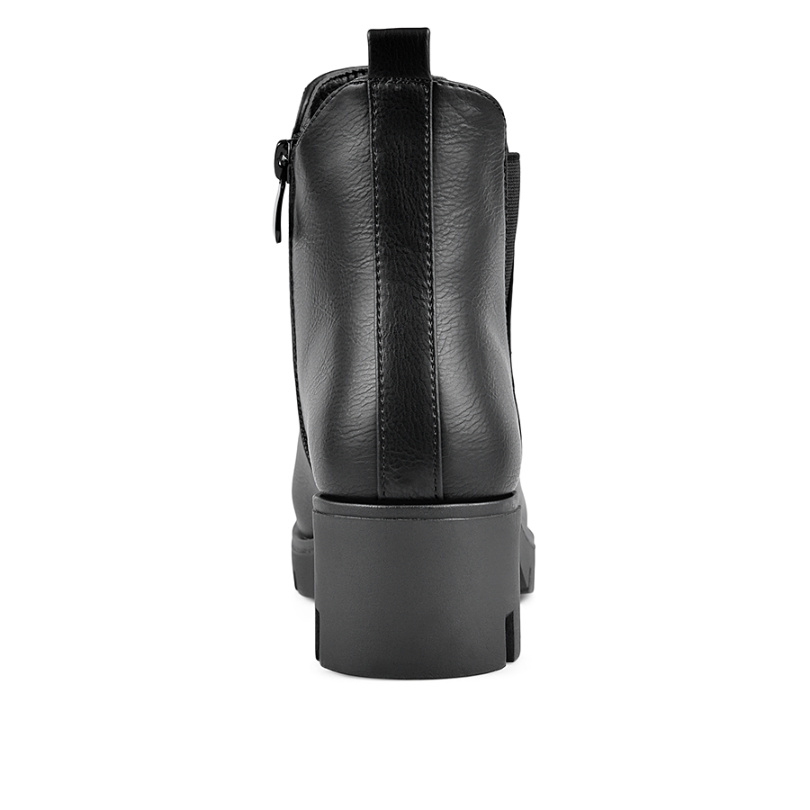 botine damă piele ecologică negru 4