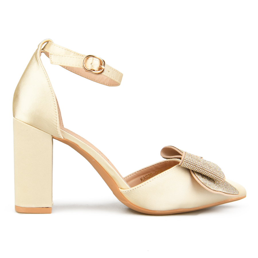 дамски сандали текстил златни 0