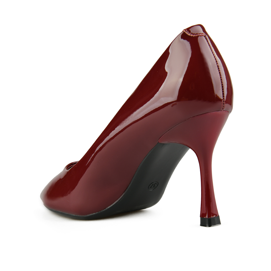 pantofi damă piele ecologică bordo 3