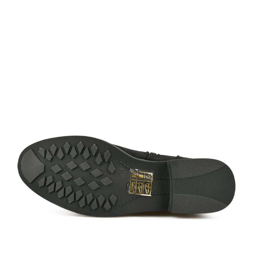 botine damă textil negru 4