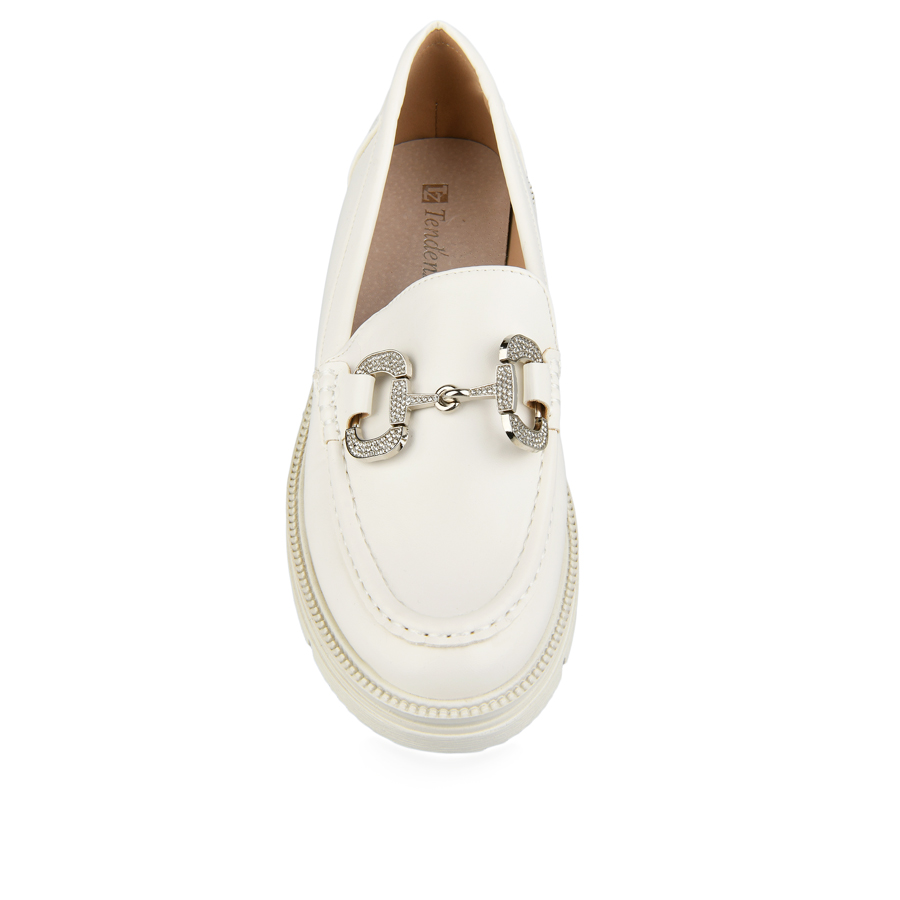 γυναικεία παπούτσια οικολογικό δέρμα λευκά 2