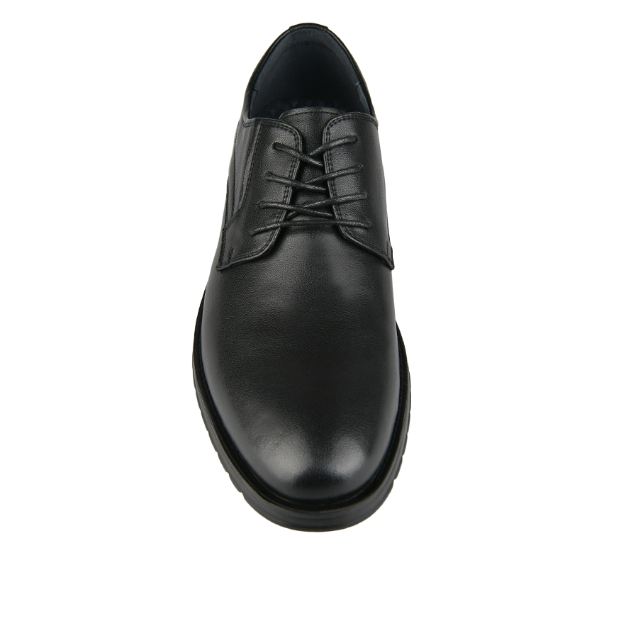 ανδρικά παπούτσια φυσικό δέρμα μαύρο 3