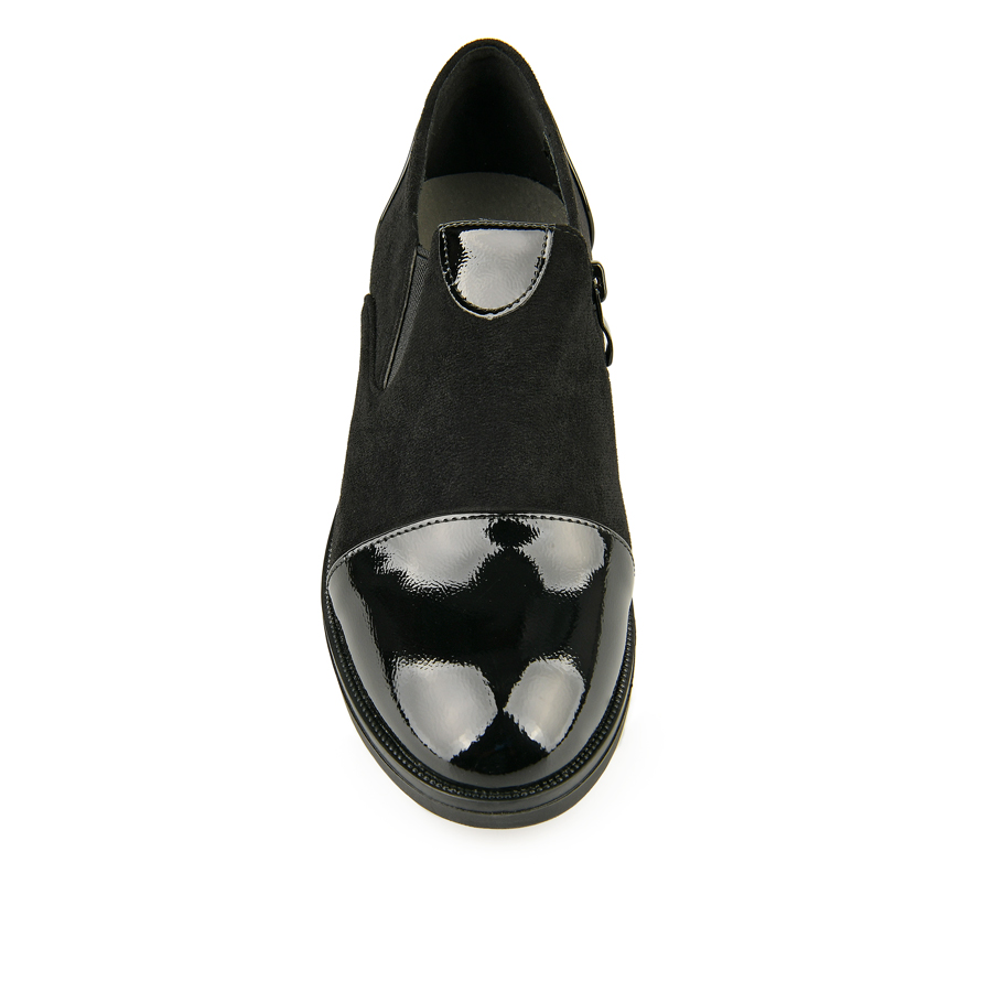 γυναικεία παπούτσια οικολογικό δέρμα/ύφασμα μαύρο 1