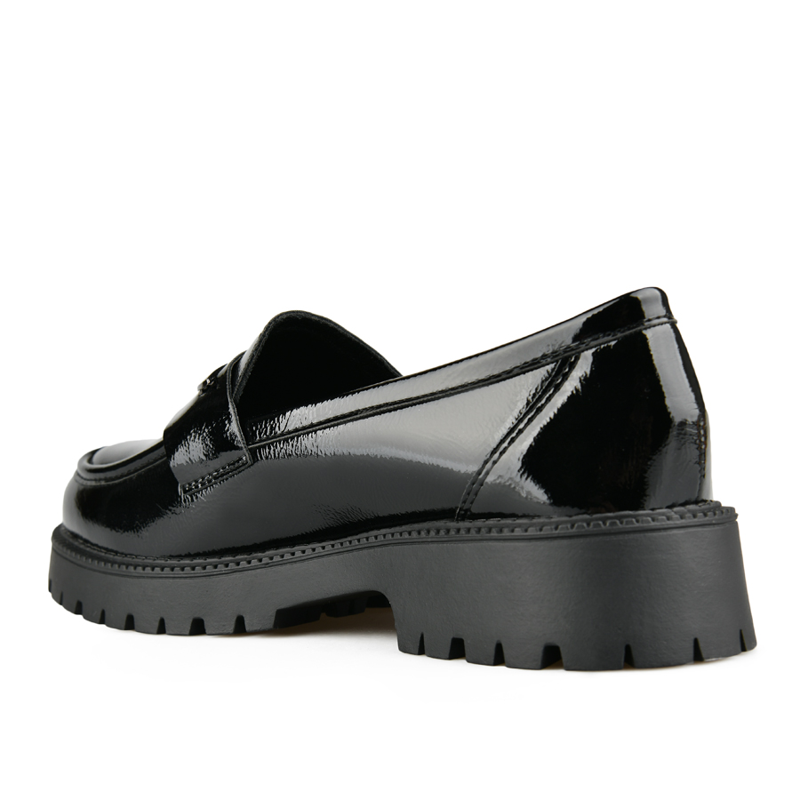 γυναικεία παπούτσια φυσικό δέρμα μαύρο 3