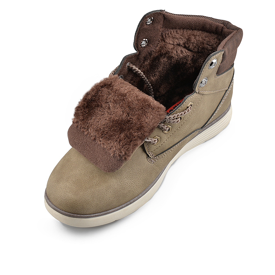 ανδρικά μποτάκια οικολογικό δέρμα μπεζ 4