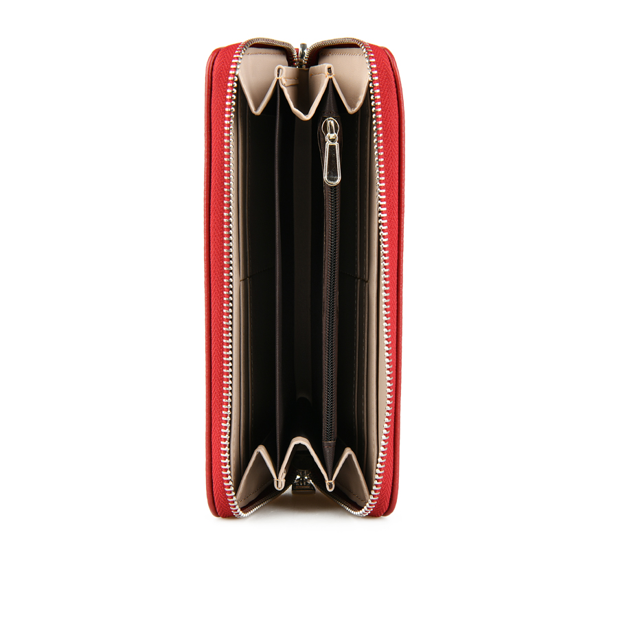 portofel damă piele ecologică roșu 2