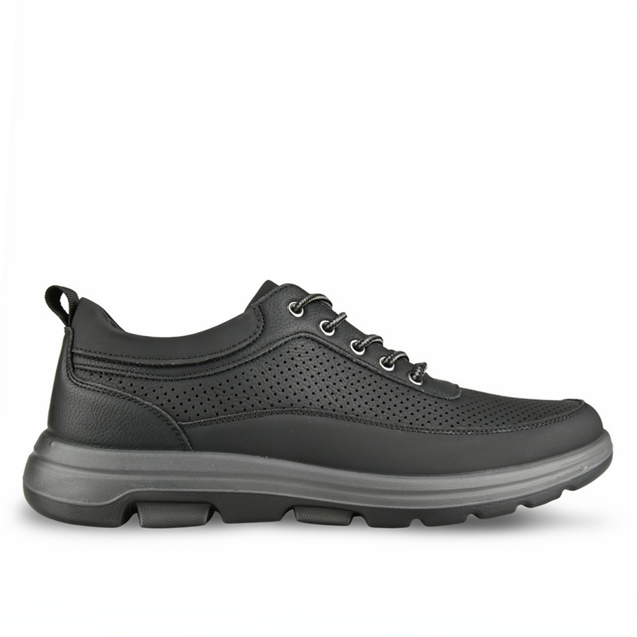 ανδρικά παπούτσια οικολογικό δέρμα μαύρο 0